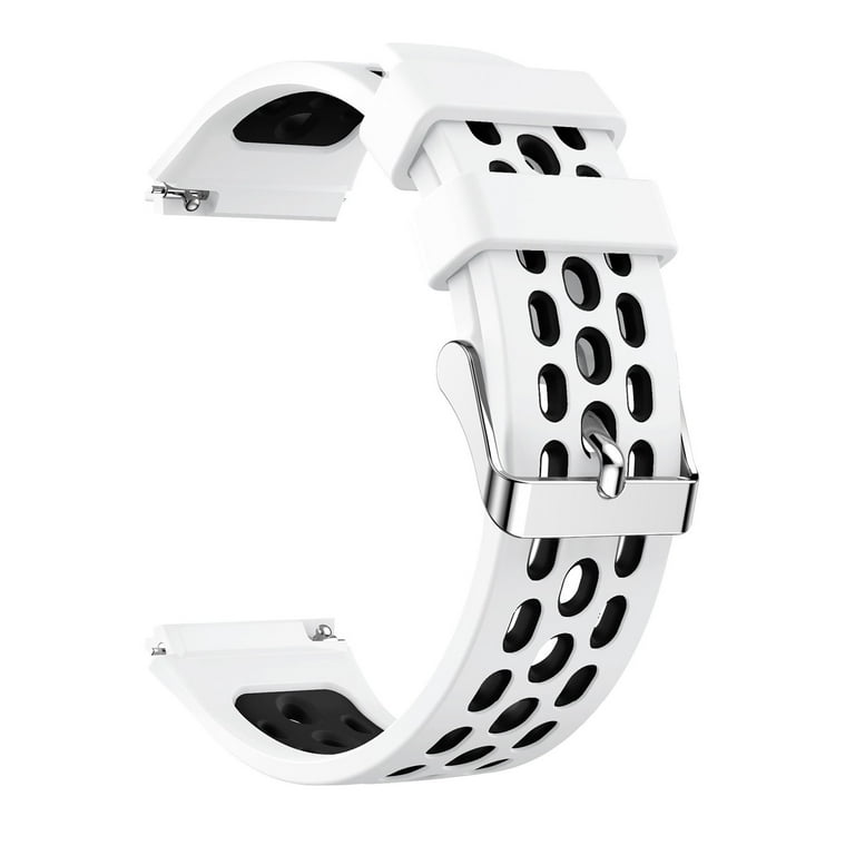 Kiplyki Wholesale Two Color Round Hole Silicone Watch Band Mesh Strap for Huawei Watch GT 2e Women s Size One size Silver