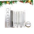 Tineasur Handmade Punch Kit, Setter Tools for Work, Buttons, and Rivets ...