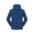 thumbnail image 4 of Windbreaker Jacket Men's Man Solid Color Three Prevention Cottoning Climbing Wear As One Down Cotton Intensification Warm Outdoor Jacket Blue 4XL Zip Front Windbreaker Jacket, 4 of 8
