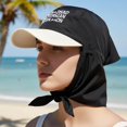 thumbnail image 3 of Byfri Integrated Scarf Baseball Cap Sun Protection Visor Hat for Women Summer Beach Wear One Size, 3 of 7