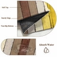thumbnail image 4 of Brown Yellow Wood Front Door Rugs 2x3 ft Modern Vintage Wood Texture Rectangle Small Rug for Entryway Non Slip Washable Bathroom Door Mat Absorbent Floor Mat for Indoor Entrance, 4 of 9