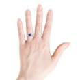 thumbnail image 3 of ANGARA Natural Cushion 1.5 ct Tanzanite Split Shank Ring with Rope Detailing in 14K Yellow Gold for Women (Size-7mm) | December Birthstone, Anniversary Jewelry Gift for Women | Natural Tanzanite Ring, 3 of 9