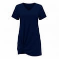 thumbnail image 6 of yillto Women Short Sleeve Dress Casual Summer Crewneck Sleepshirts Pajamas Sleepwear Nightshirts, 6 of 7