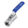 thumbnail image 1 of WALFRONT 1pc Stainless Steel SS304 Reduced Port Pipe Ball Valve Female Threaded BSP 6 Sizes, Female Thread Ball Valve, Shut-off Valve, 1 of 6