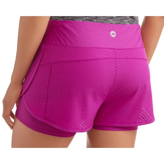 Avia Women's Active Perforated Running Shorts With BuiltIn