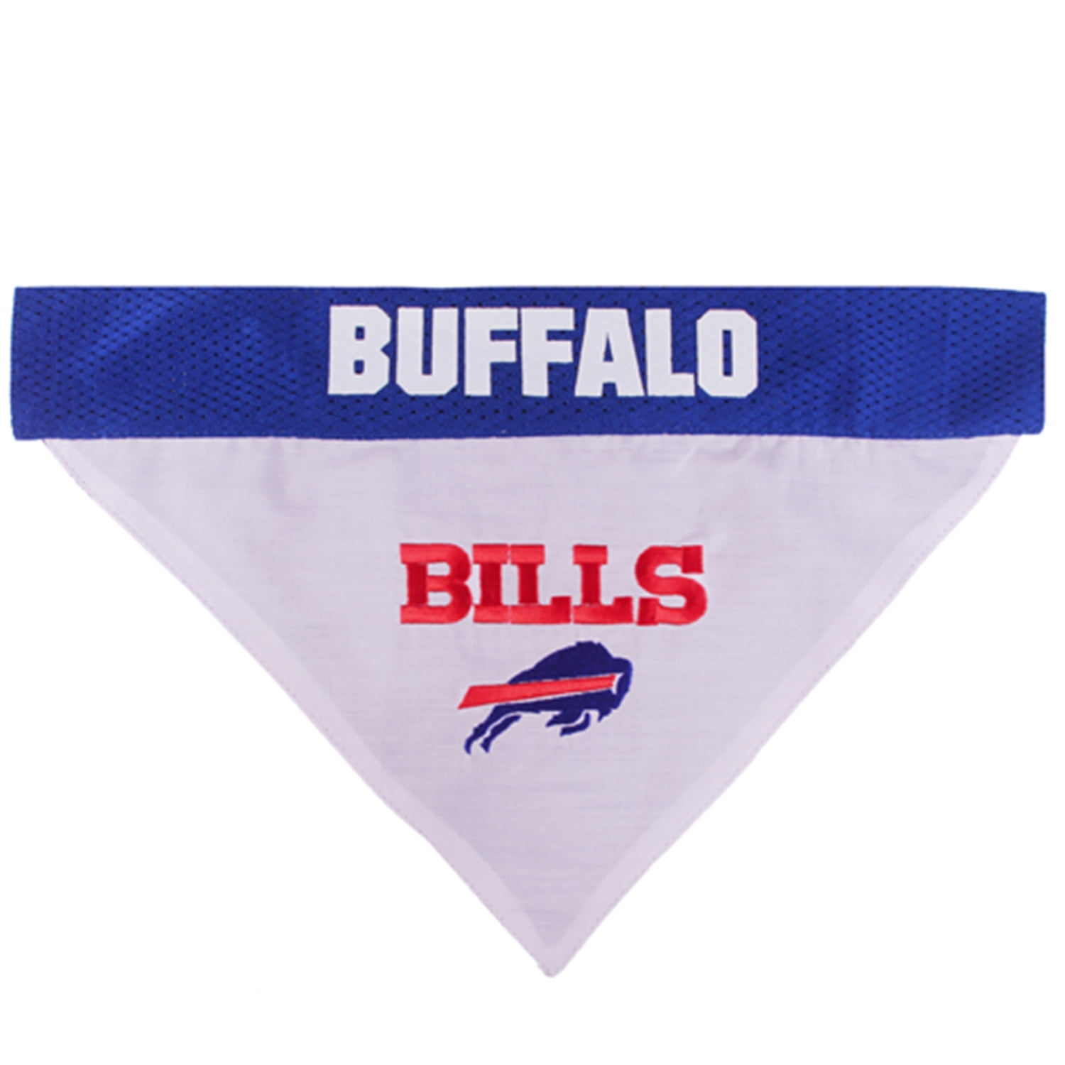 Pets First Nfl Buffalo Bills Reversible Bandana Licensed, Reversible Pet Bandana - 2 Sided Bandana