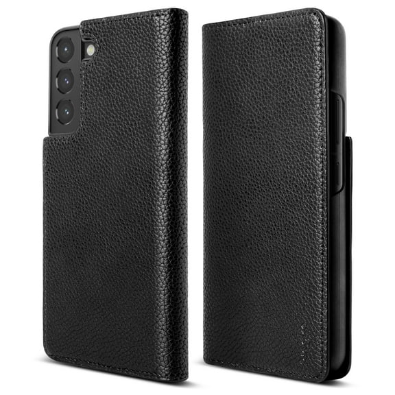 Ringke Folio Signature EZ Strap Compatible with Samsung Galaxy S22 Plus 5G Case, Wallet - Black
