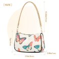 thumbnail image 3 of FORMRS Womens Shoulder Bag with Chain Strap Clutch Purse Cute Tote Handbag, Colorful Butterflies, 3 of 7