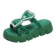 thumbnail image 1 of Zapatillas de punta abierta de cabeza redonda, zapatos de Pu, zapatillas de mujer, sandalias cómodas de moda para mujer, sandalias de vestir de verano 2023, zapatos de mujer 37 Gao Jinjia LED, 1 of 2