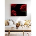 thumbnail image 4 of Red Rose Wall Art for Living Room,Canvas Picture Wall Decor for Bathroom Bedroom,Vintage Abstract Garden Flower Floral Black Painting Artwork for Office Kitchen Hallway Dining Room Home Decor 16"x20", 4 of 8