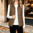 thumbnail image 2 of Yutgune Women's Lightweight Puffer Vest Stand Collar Zip Up Jacket with Pockets, 2 of 9