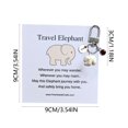 thumbnail image 2 of Handmade Elephant Keychain Elephant Combination Pendant 26 Letter Surname Travel Elephant Keychain Pendant Alphabet Gemstone Turquoise Jewelry Pendant, 2 of 3
