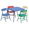 thumbnail image 3 of Flash Furniture Mindy Kids 5-Piece Classroom Folding Table and Chairs Set, Multicolor, 3 of 16