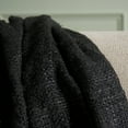 thumbnail image 4 of Safavieh Gaia 51" x 67" Modern Cotton Throw, Black, 4 of 4