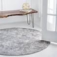 thumbnail image 3 of Rugs.com Oregon Collection Rug – 7 Ft Round Gray Low-Pile Rug Perfect For Kitchens, Dining Rooms, 3 of 9