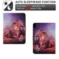 thumbnail image 7 of SaniMore for iPad 10th Generation 10.9" 2022 Case, PU Leather Wallet Flip Case Auto Wake/Sleep Card Cash Slots Multiple Viewing Angles Full Wrap Protective Fashion Case for iPad 10th Gen, Lion, 7 of 7