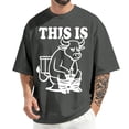 thumbnail image 2 of jowamay Funny Cow Shirts for Men This Is Bull Round Neck Tee Shirt Summer Casual Cotton Tops for Streetwear, 2 of 6