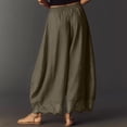 thumbnail image 3 of Evdexr Womens Palazzo Pants Drawstring Lace Trim Trousers 2026 Summer Elastic Palazzo Pant High Waisted Flowy Lightweight Casual with Pockets 2XL, 3 of 5