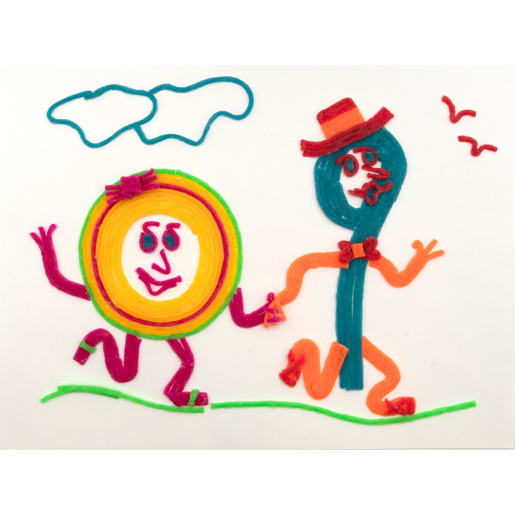 Creativity Street Wax Works Sticks, Assorted Hot Colors, 8" (288 Count)