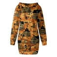 thumbnail image 5 of Drses‌‌ ‌‌‌‌‌‌‌‌‌‌‌‌‌‌‌‌‌‌‌‌‌‌‌‌‌‌‌‌‌‌Women's Halloween Hoodie Dress - Long Sleeve Graphic Pullover with Pockets Spooky Casual Outfit, 5 of 7