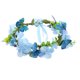 thumbnail image 1 of KAKOWELY Diadema con corona de flores artificiales, corona de mariposas florales, guirnalda para la cabeza, 1 of 5