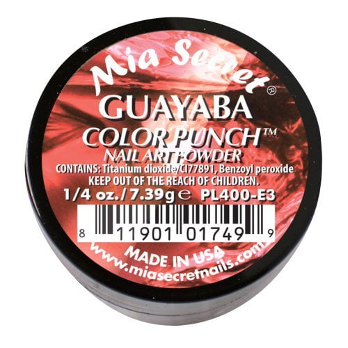 Mia Secret Professional Color Punch Collection Polvo acrílico (elige tu color) (Guayaba)