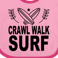 thumbnail image 4 of Inktastic Surfing Cute Crawl Walk Surf Boys or Girls Baby Bib, 4 of 4