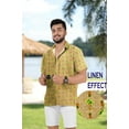 thumbnail image 2 of HAPPY BAY Men's Hawaiian Shirts Short Sleeve Button Down Shirt Pineapple Shirt Men Casual Beach Holiday Hawaii Island Shirts for Men Funny XL Tawny, Palm Tree, 2 of 5