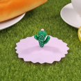 thumbnail image 2 of Silicona resistente al calor a prueba de polvo tapa de taza sellada cubierta de envoltura de alimentos (Cactus) Ehuebsd Libre de BPA, 2 of 5