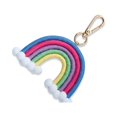 thumbnail image 2 of Ruiboury Keychain Ring Rainbow Hanging Buckle Door Key Chain Holder Backpack Handbag Wallet Decorative Keyring Pendant for Ladies Blue Colorful, 2 of 6