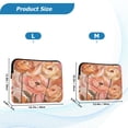 thumbnail image 4 of FORMRS 15-15.6 inch Laptop Sleeve Case Soft Carrying Quilted Computer Bag Cover, Abstract Orange Flowers, 4 of 7