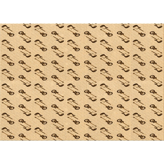 Ahgly Company Machine Washable Indoor Rectangle Transitional Sun Yellow Area Rugs, 2' x 4'