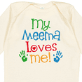 thumbnail image 4 of Inktastic My Meema Loves Me Boys or Girls Long Sleeve Baby Bodysuit, 4 of 5