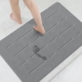 thumbnail image 1 of Alfombra de baño OTHWAY, piedra grande, 80 x 50 cm, tierra de diatomeas, gris oscuro, 1 of 7