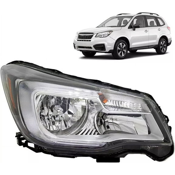Headlight For 2017-2018 Subaru Forester Halogen Right Side Headlamp w/Bulb