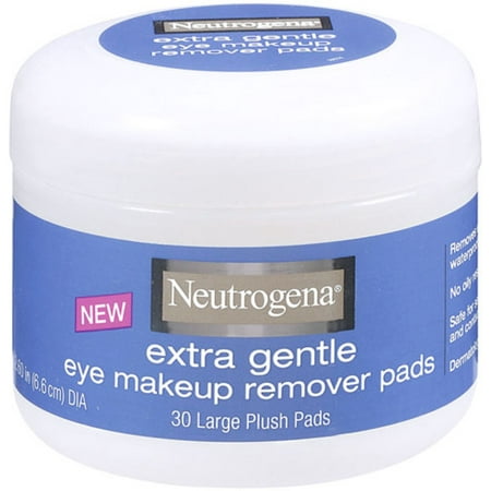 Neutrogena Extra Gentle Eye Makeup Remover Pads 30 ea (Pack of 6)