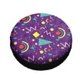 thumbnail image 3 of Kll Retro 80s Style Tire Cover,Universal Wheel Tire Cover For Trailer, Rv, Suv, Truck,Camper And Many Vehicle,(17 Inch), 3 of 8
