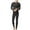Gray, variant on yillto Big and Tall Thermal Underwear Sets for Mens Base Layer Shirts Bottom Leggings Pants 2 Piece