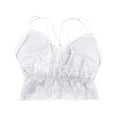 thumbnail image 3 of Kaemgyyd Womens Lace Camisole Bralette Spaghetti Strap Racerback Push up Top Stylish V Neck Breathable Wirefree Bras, 3 of 3