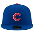 thumbnail image 2 of Men's New Era  Royal Chicago Cubs Buck O'Neil On Field 59FIFTY Fitted Hat, 2 of 5