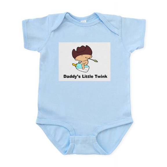 CafePress - Daddy's Little Twink Onesie/Creeper - Baby Light Bodysuit, Size Newborn - 24 Months