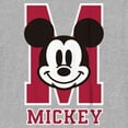 thumbnail image 2 of Boy's Mickey & Friends Varsity Large Face Graphic Tee Athletic Heather Large, 2 of 5