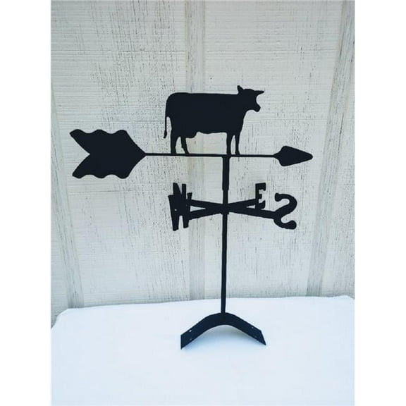 The Lazy Scroll  Cow Roof Mount Weathervane