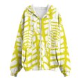 thumbnail image 5 of Zip Up Hoodie for Womens Pullover Fashion Plus Size Stripe Pockets Zipper Long Sleeved Regular Top Hooded Sweatshirts Coat Outwear, 5 of 5