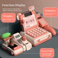 thumbnail image 2 of Cash Register for Kids, Pretend Play Cash Register with Scanner, Cuttable Food & Microphone Calculator, 2 of 8