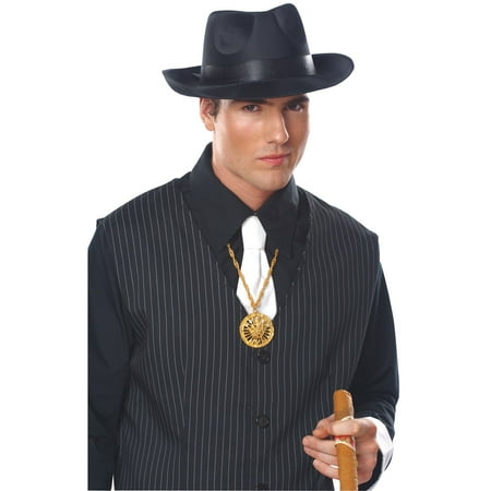 - Satin Fedora Adult