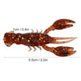 thumbnail image 3 of Realistic Soft Plastic Crawfish Lures, 10 Pack – Ideal for Bass Fishing, Freshwater & Saltwater, 4-Inch Size, 3 of 5
