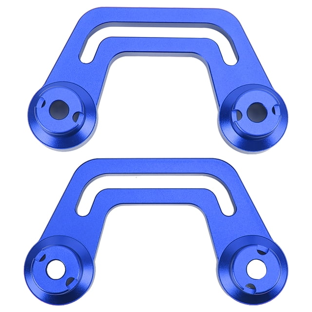 Hood Light Mounts, Anodized Windshield Light Bracket Aluminium Alloy Insulated Scratch Proof Thermal Resistant Pair With Sliding Rail For Car Blue