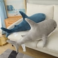 thumbnail image 5 of Peluche de tiburón gigante colorido de 30 a 140 cm, suave, simulación de animal, cojín de tiburón clásico, muñeco de juguete para regalo de cumpleaños, 5 of 5