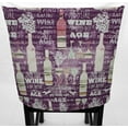 thumbnail image 3 of Beer or Wine Dining Room Chair Back Covers or Seat Covers by Penny's Needful Things (Both Chair Back & Seat Cover) (19 W x 14 H CHAIR BACK) (Purple Wine), 3 of 4